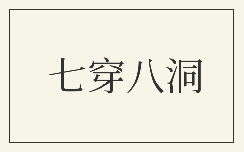 七穿八洞