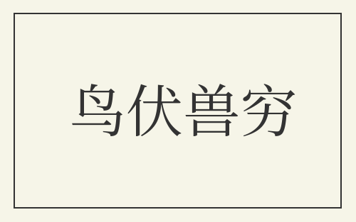 鸟伏兽穷