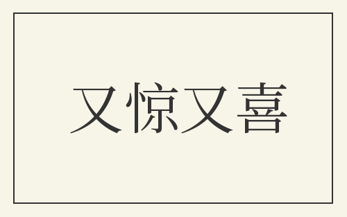 又惊又喜
