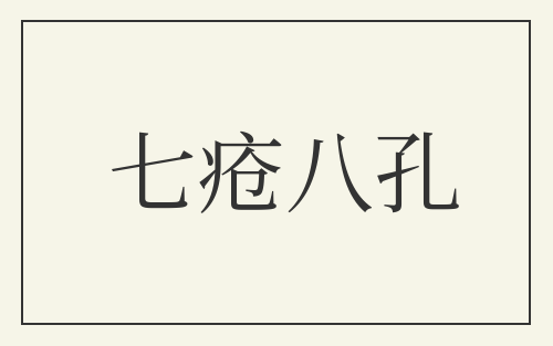 七疮八孔