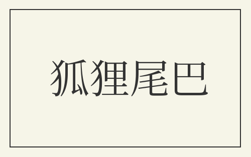 狐狸尾巴