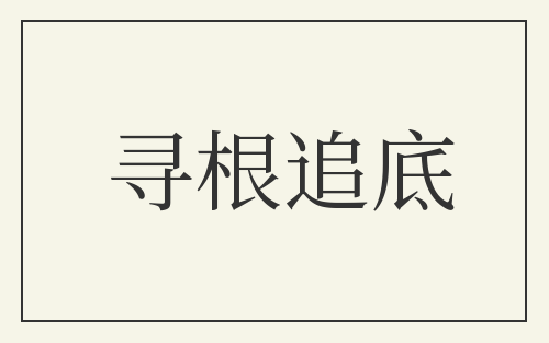 寻根追底
