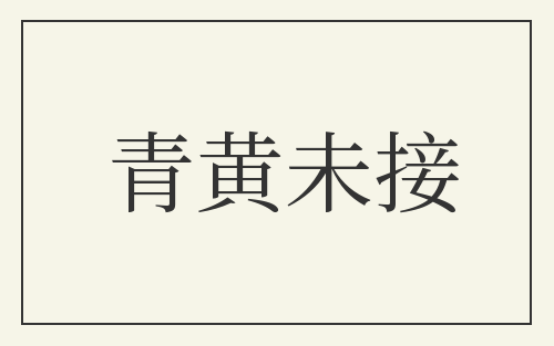 青黄未接