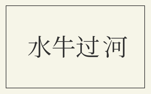 水牛过河