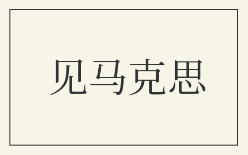 见马克思