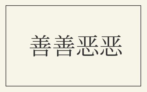 善善恶恶