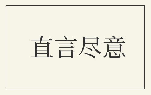直言尽意