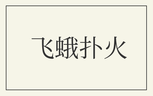 飞蛾扑火