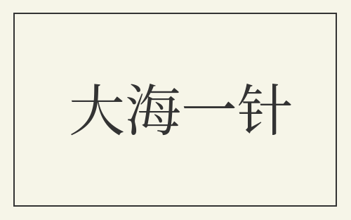 大海一针