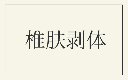 椎肤剥体