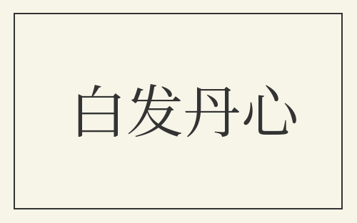白发丹心