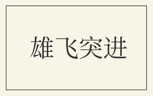 雄飞突进