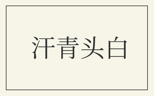 汗青头白