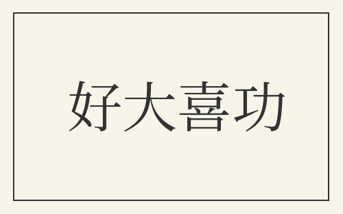 好大喜功