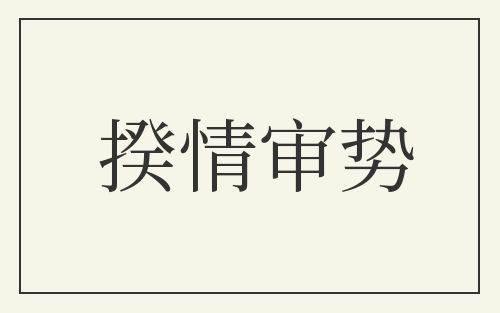 揆情审势