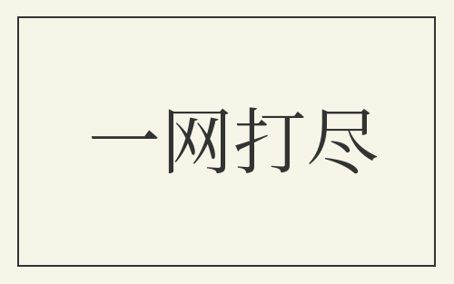 一网打尽