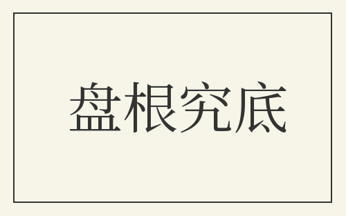盘根究底