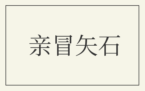 亲冒矢石