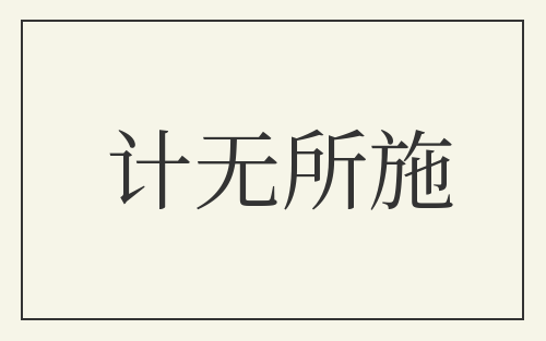 计无所施