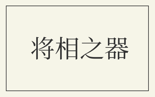 将相之器