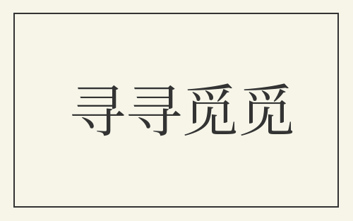 寻寻觅觅