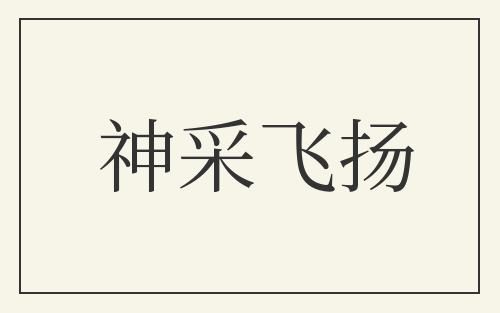 神采飞扬