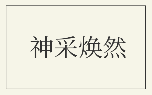 神采焕然