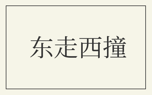 东走西撞