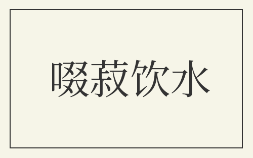 啜菽饮水