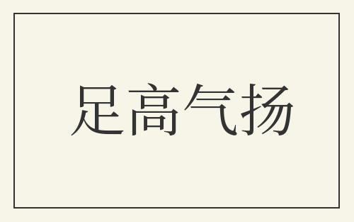 足高气扬