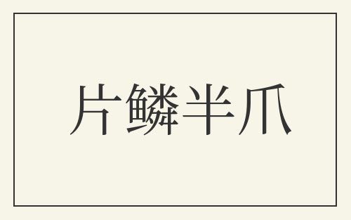 片鳞半爪