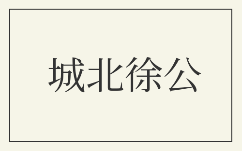 城北徐公
