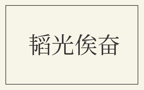 韬光俟奋