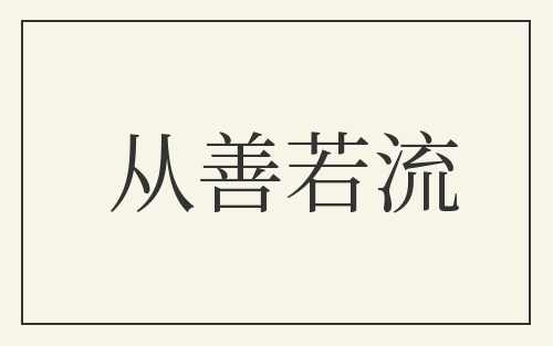 从善若流