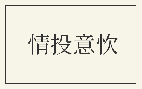 情投意忺