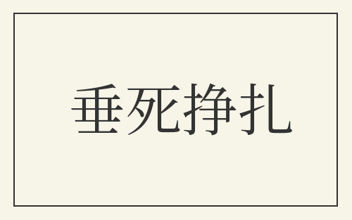 垂死挣扎