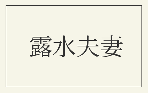 露水夫妻