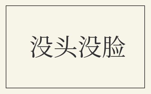 没头没脸