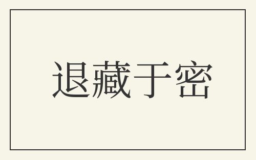 退藏于密