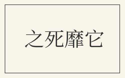 之死靡它