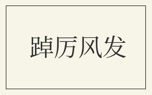 踔厉风发