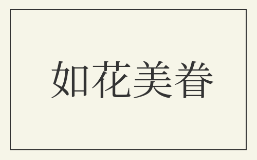 如花美眷