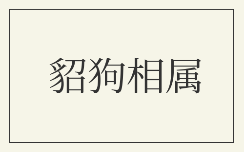 貂狗相属