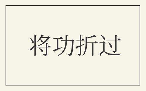 将功折过