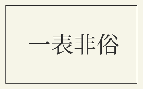 一表非俗