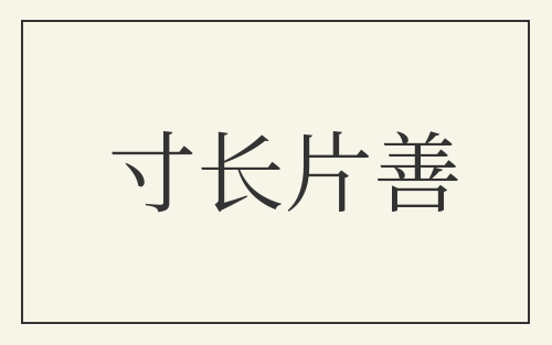 寸长片善