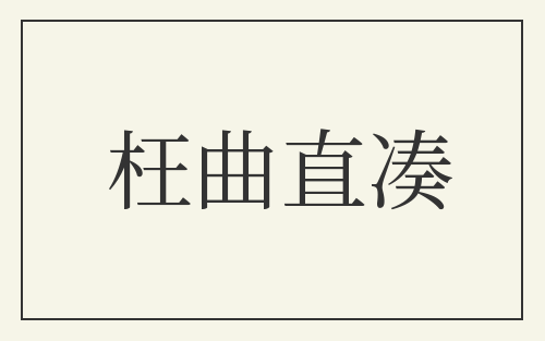 枉曲直凑