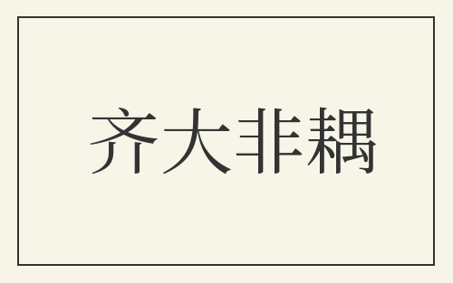 齐大非耦