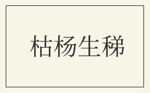 枯杨生稊