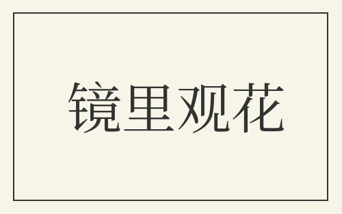 镜里观花